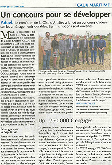 Zoom sur l'article : "Caux Maritime : Un concours pour se développer"